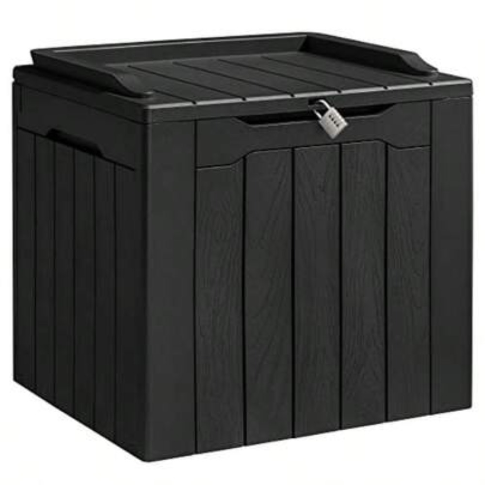 Outdoor Furniture Cushion - 31 Gallon Resin Deck Box Waterproof