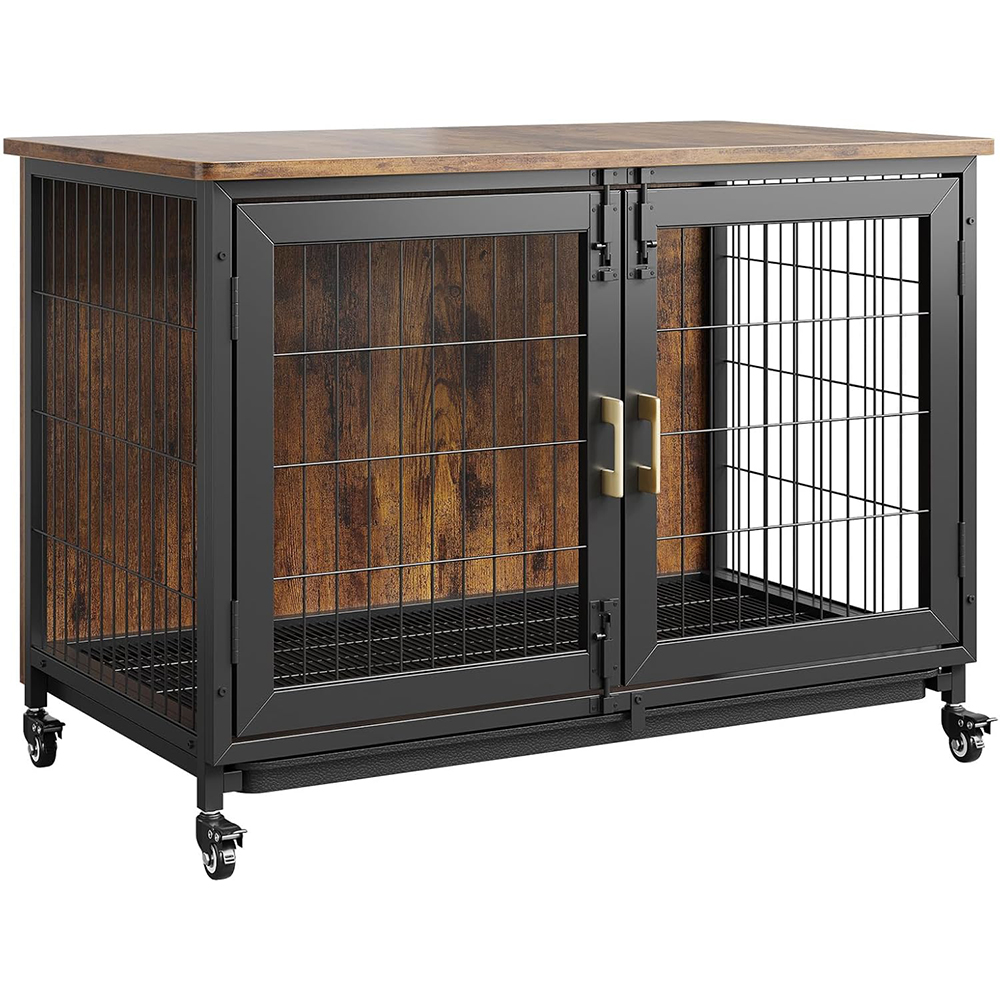 Outdoor Furniture Glides - 37.5 Inch Wooden Dog Crate Furniture
