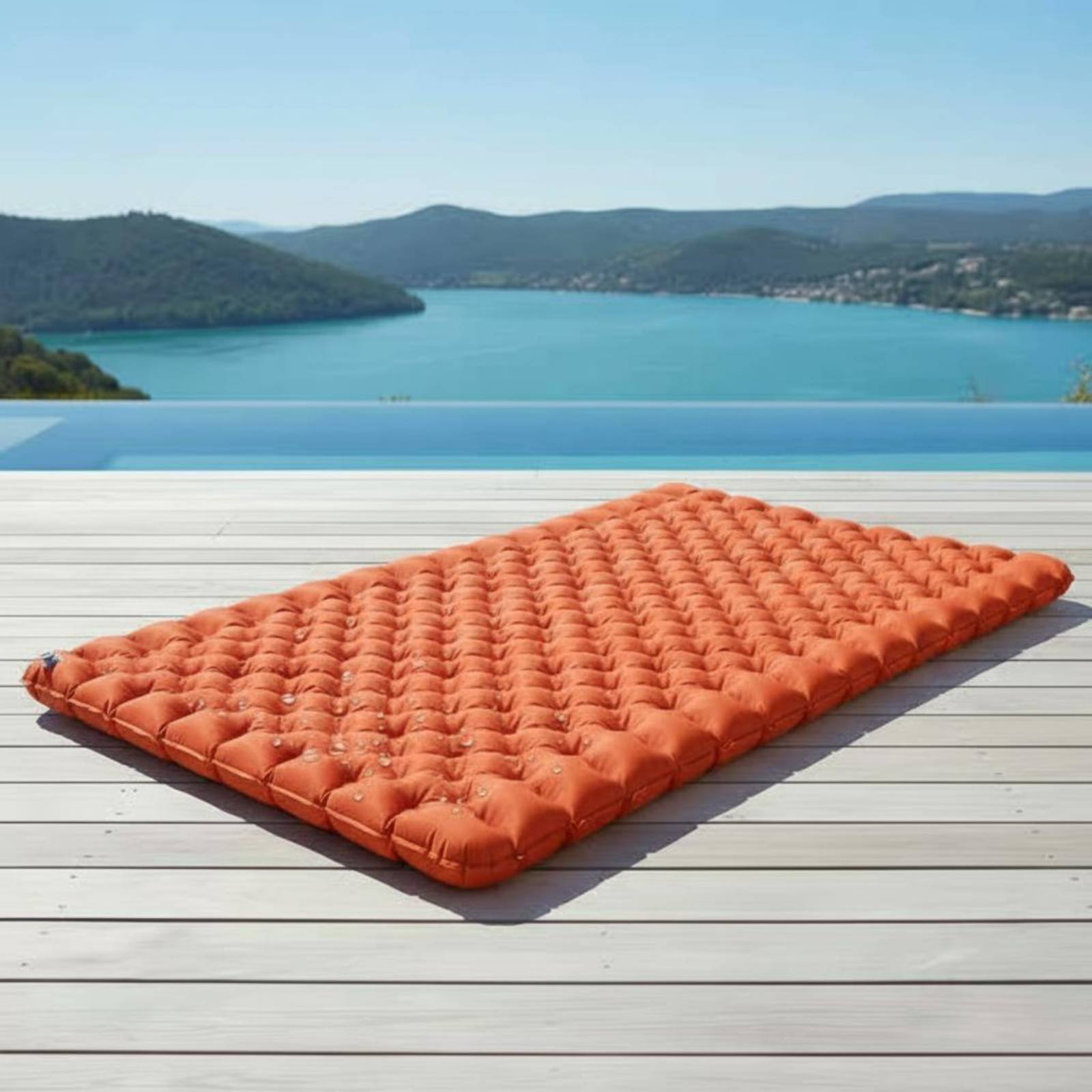 Outdoor Rug Waterproof - Inflatable Camping Mat Nylon TPU Inflatable