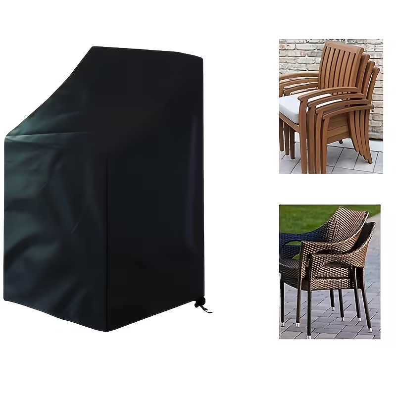 Outdoor Furniture Metal Chairs - 1pc Heavy-Duty Stacking Outdoor Chair Cover,Fit