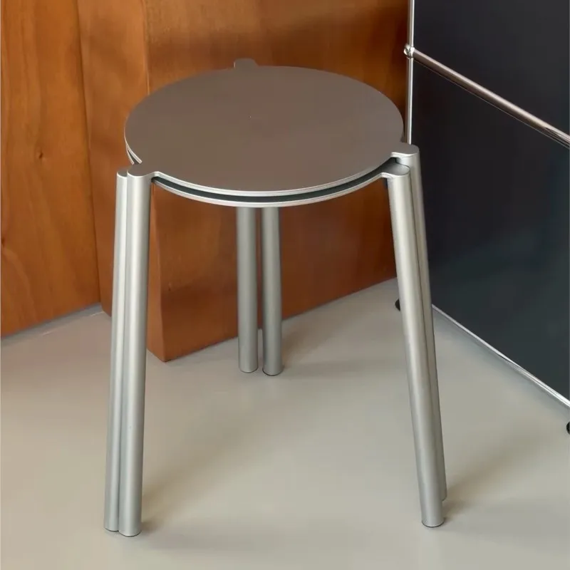 Outdoor Furniture Italian - Italian Minimalist Metal Style Stool Household