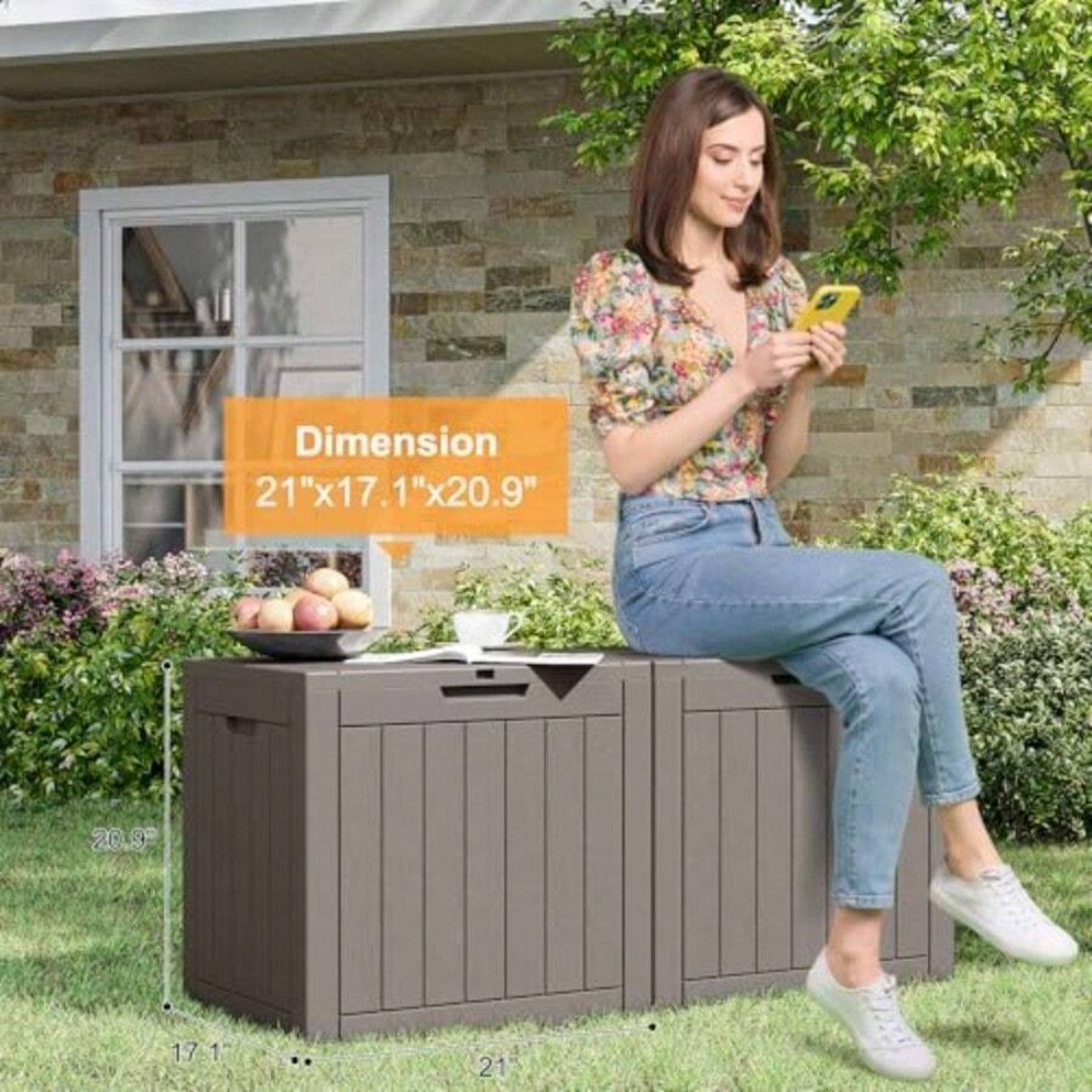 35 Gallon Outdoor Storage Box, - огляд і ціна Outdoor Furniture Cushion