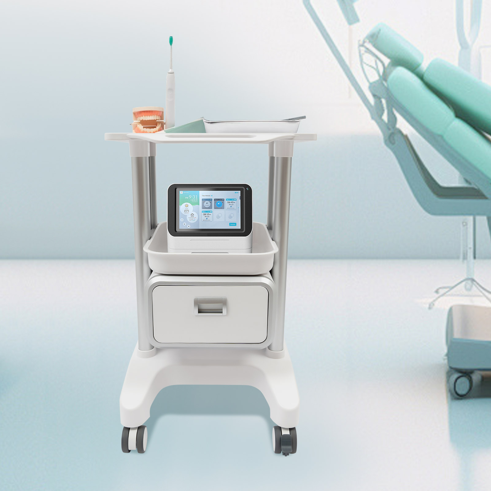 Salon Cart Medical Trolley 220 - огляд і ціна Outdoor Furniture Glides