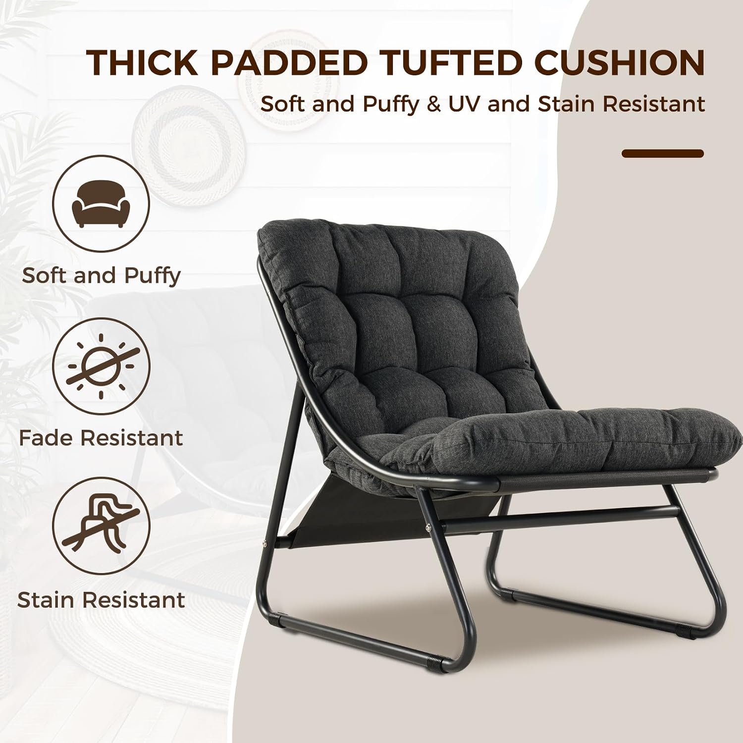Outdoor Lounge Chair with Foot - огляд і ціна Outdoor Furniture Metal Chairs