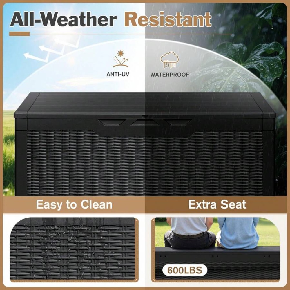 Large Lockable Outdoor Storage - огляд і ціна Outdoor Furniture Cushion