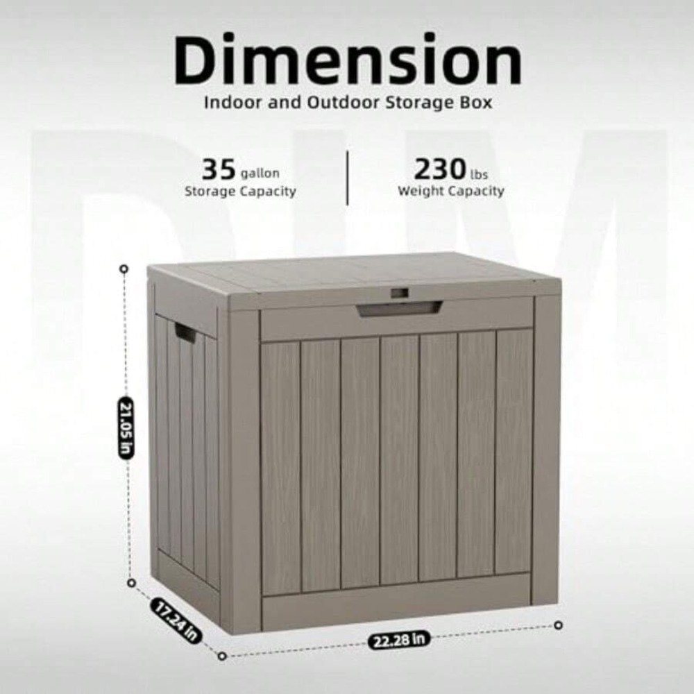 45 Gallon Deck Box Outdoor Sto - огляд і ціна Outdoor Furniture Cushion