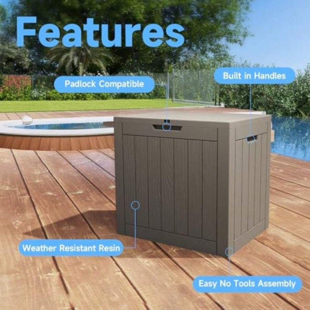 45 Gallon Deck Box Outdoor Sto - огляд і ціна Outdoor Furniture Cushion