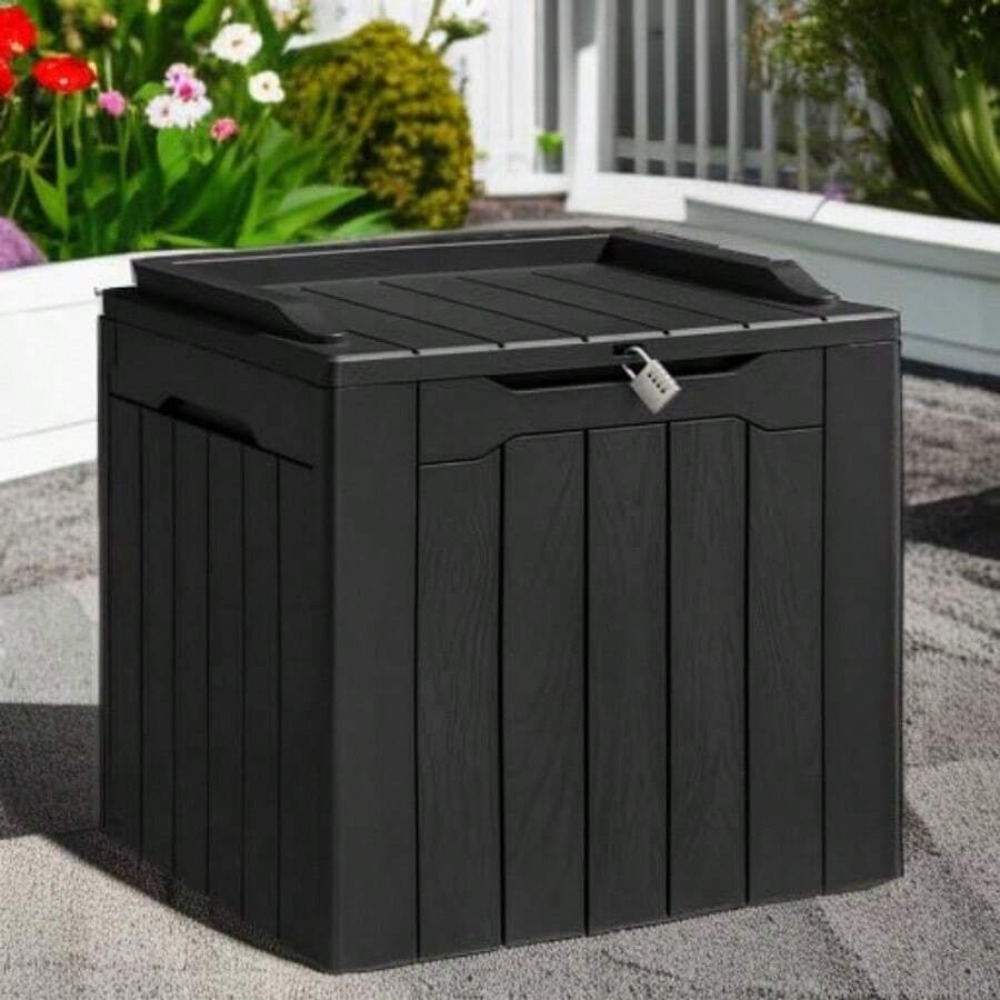 31 Gallon Resin Deck Box Water - огляд і ціна Outdoor Furniture Cushion