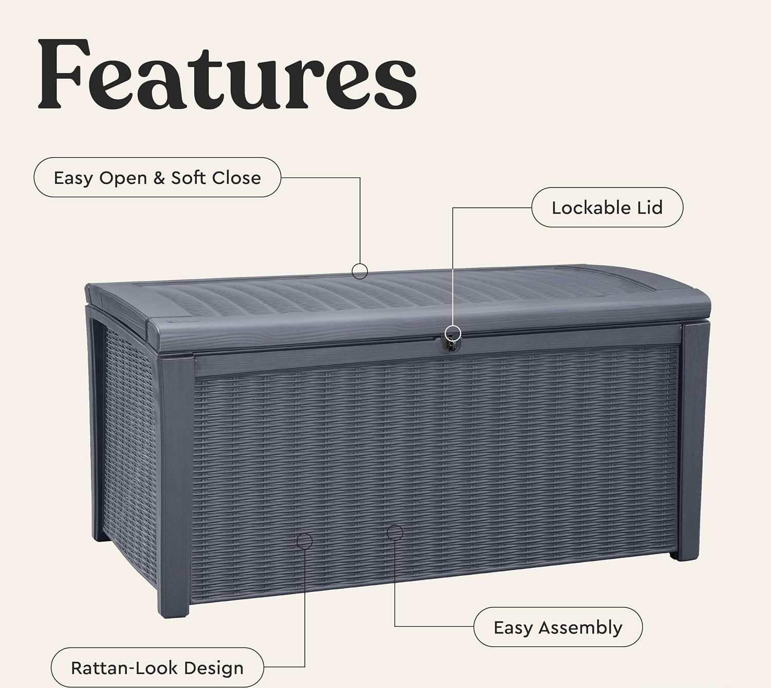 110 Gallon Outdoor Storage Dec - огляд і ціна Outdoor Furniture Cushion