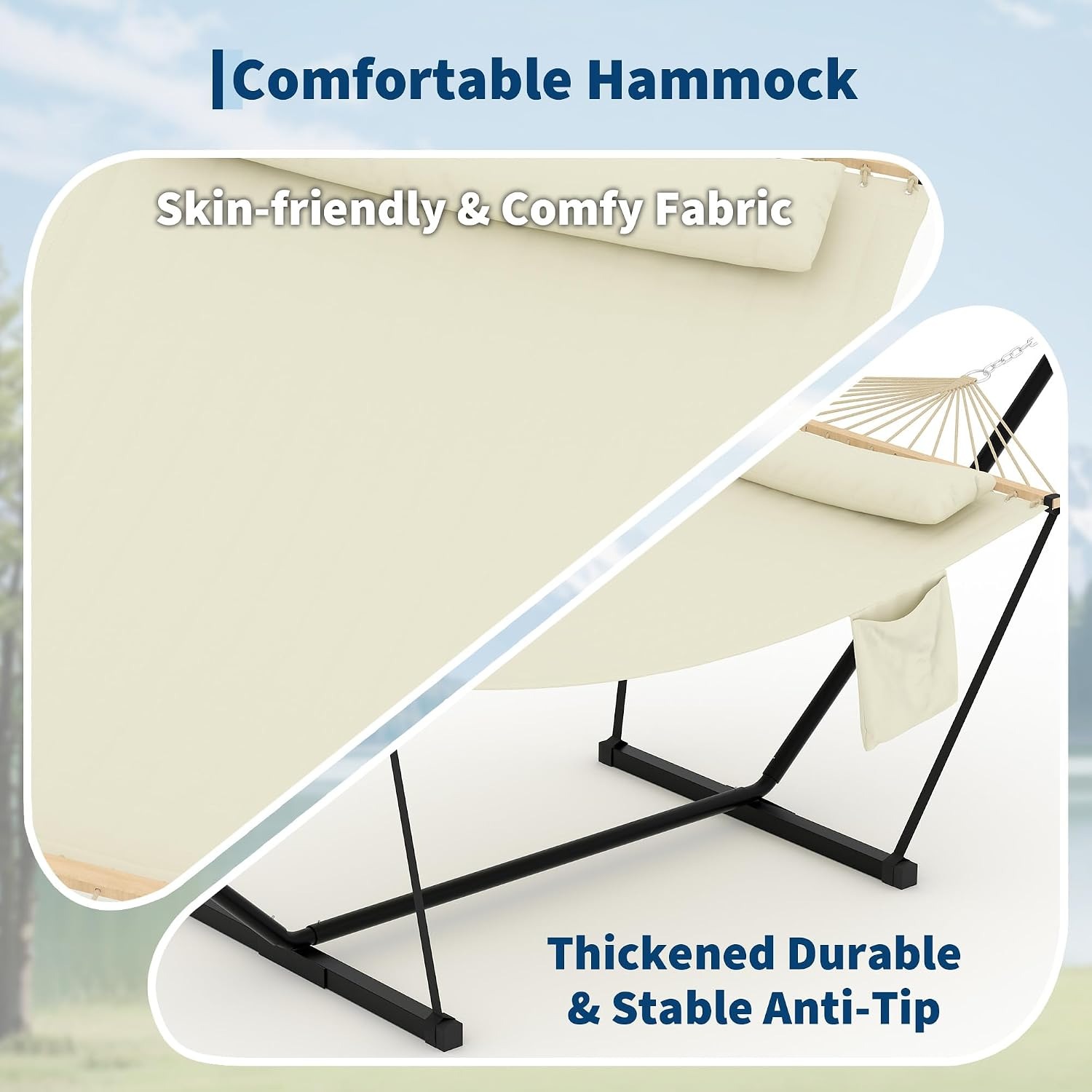 2-Person Hammock with Stand fo - огляд і ціна Outdoor Furniture Deals