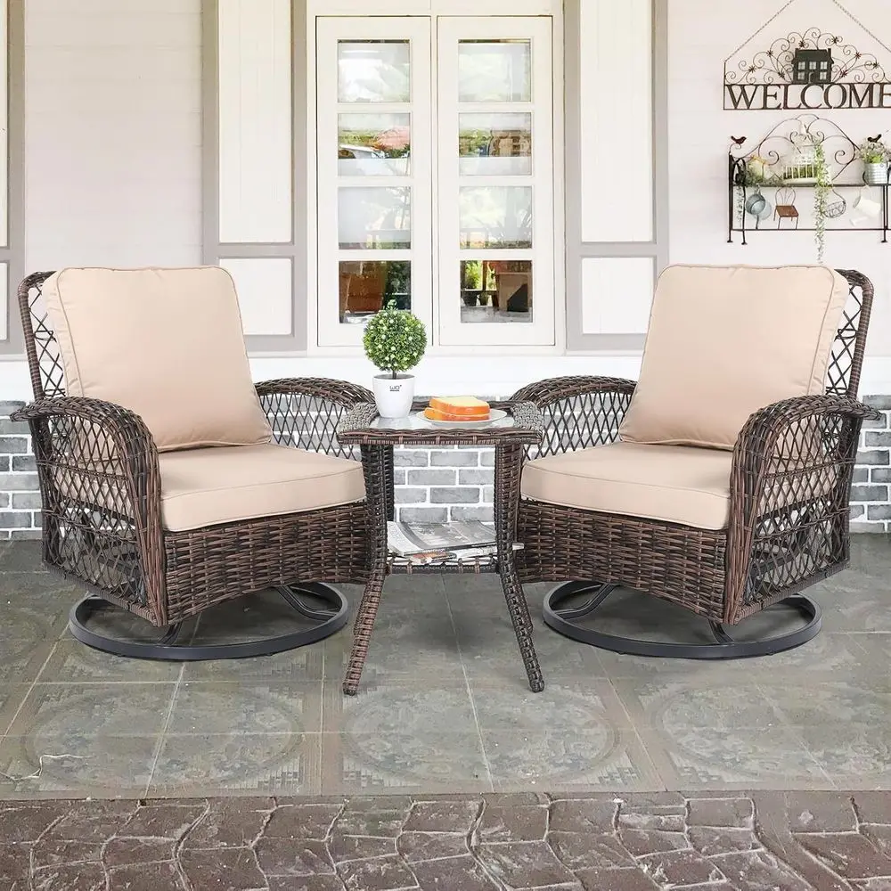 3-Piece Patio Furniture Set, S - огляд і ціна Outdoor Furniture Metal Chairs