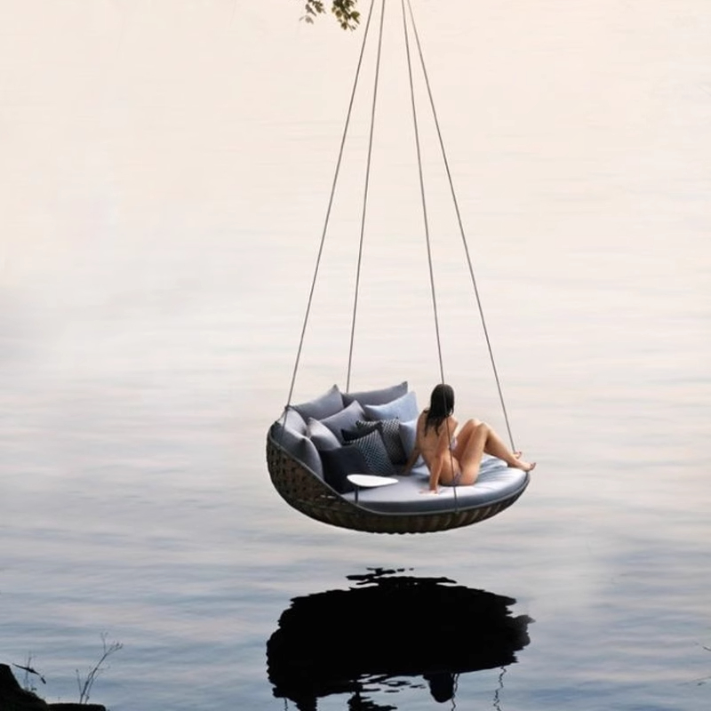 ！@Modern PE Rattan Swing Chair - огляд і ціна Outdoor Furniture Cushion