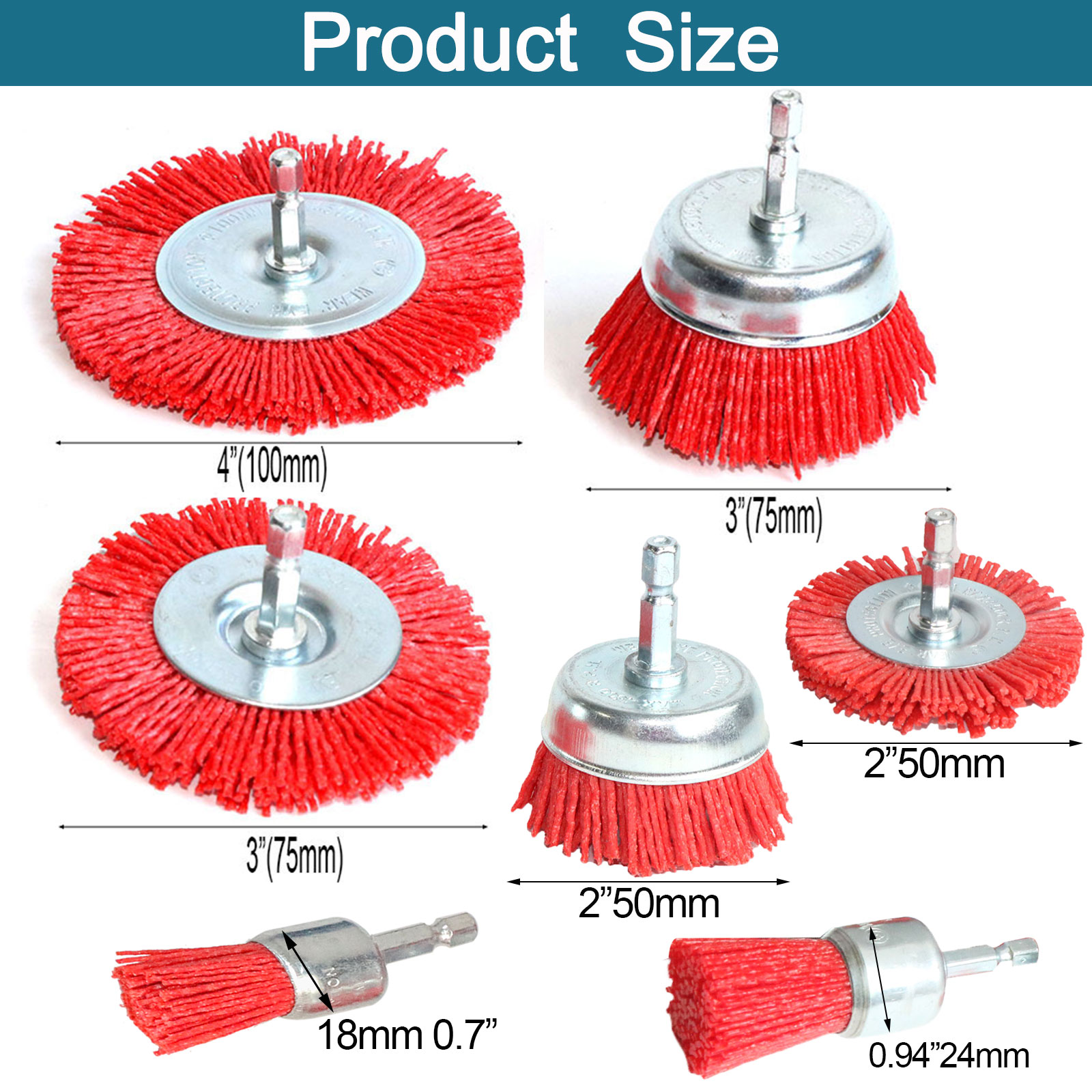 Nylon Cup Brush Abrasive Wire  - огляд і ціна Outdoor Furniture Glides