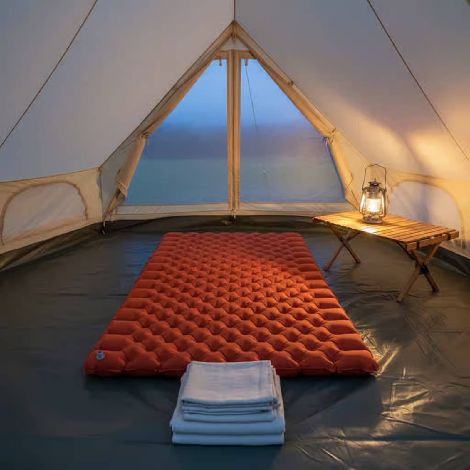 Inflatable Camping Mat Nylon T - огляд і ціна Outdoor Rug Waterproof