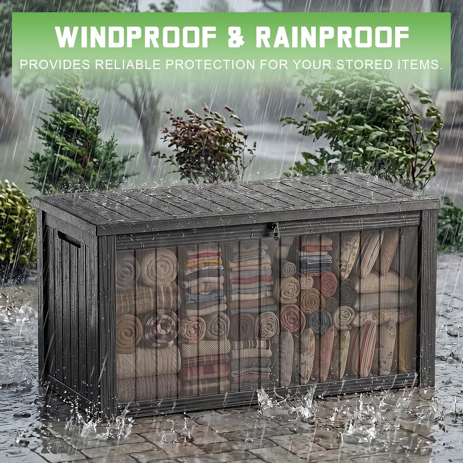 200 Gallon Lockable Resin Deck - огляд і ціна Outdoor Furniture Cushion