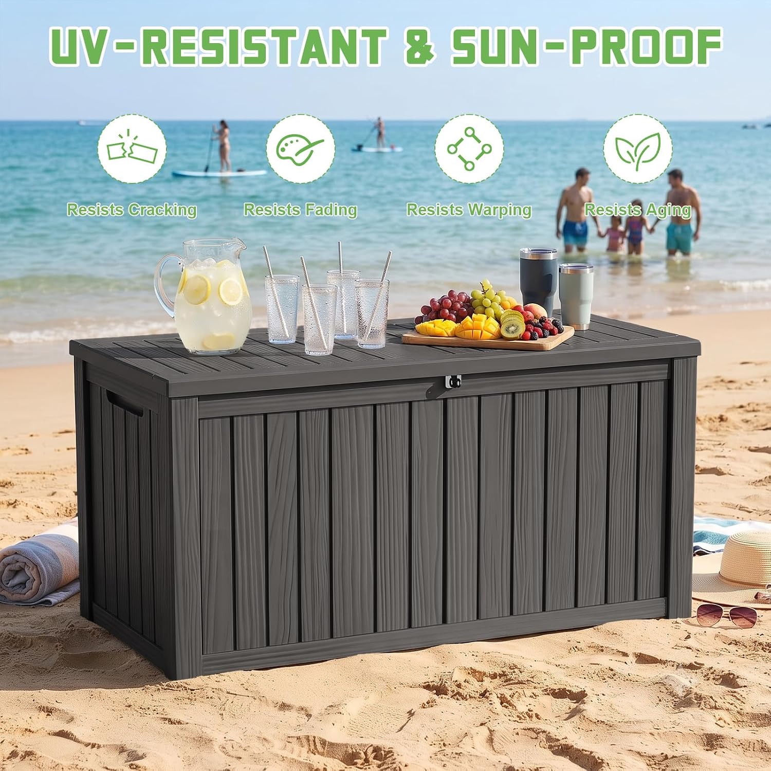200 Gallon Lockable Resin Deck - огляд і ціна Outdoor Furniture Cushion