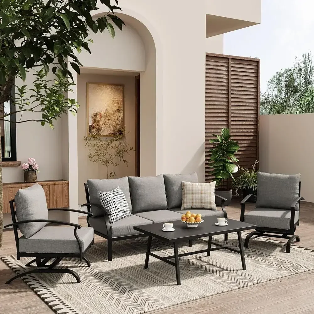 Grey Outdoor Metal Patio Furni - огляд і ціна Outdoor Furniture Metal Chairs