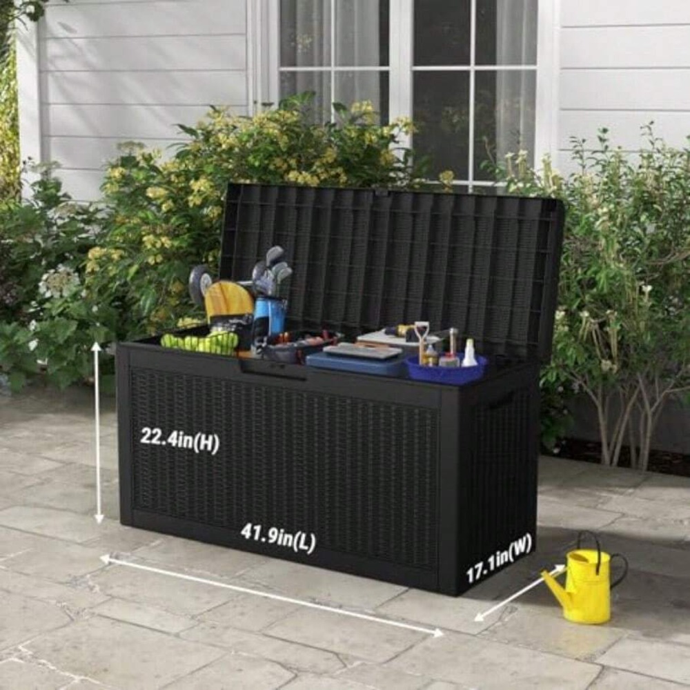 Outdoor Storage Box Deck Box W - огляд і ціна Outdoor Furniture Cushion