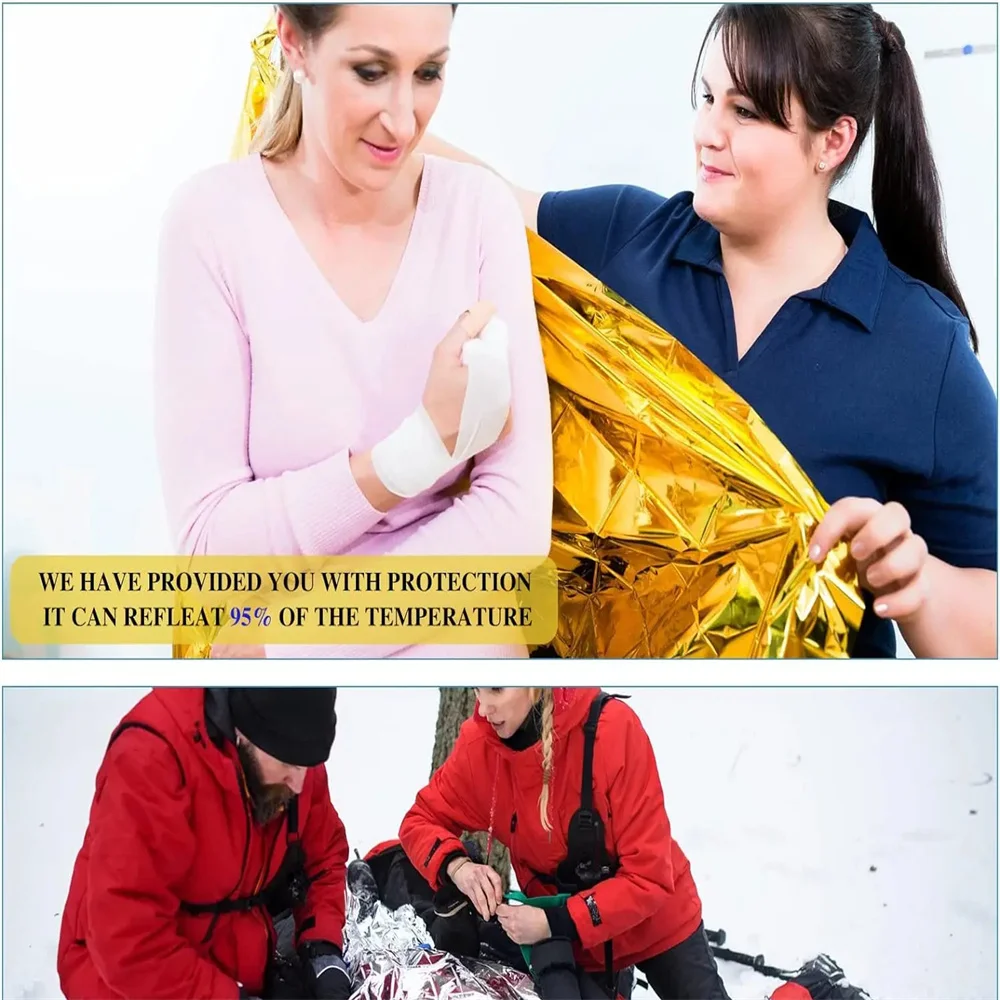 5Pcs Emergency Thermal Blanket - огляд і ціна Outdoor Rug Waterproof
