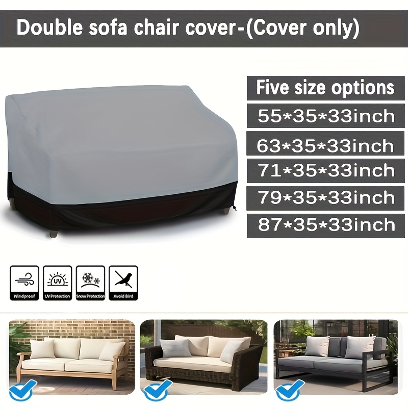 Gray 3 Seater Sofa Cover Patio - огляд і ціна Outdoor Furniture Plans