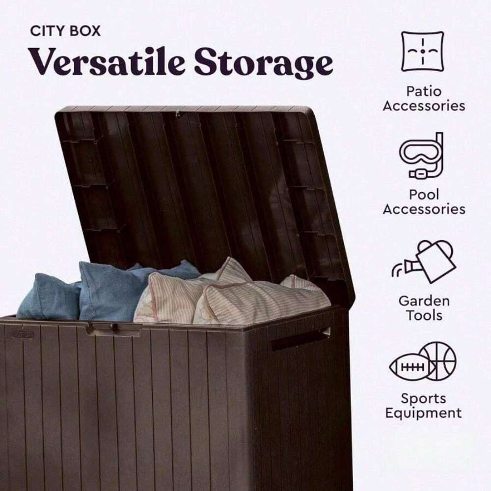30 Gallon Resin Outdoor Storag - огляд і ціна Outdoor Furniture Cushion