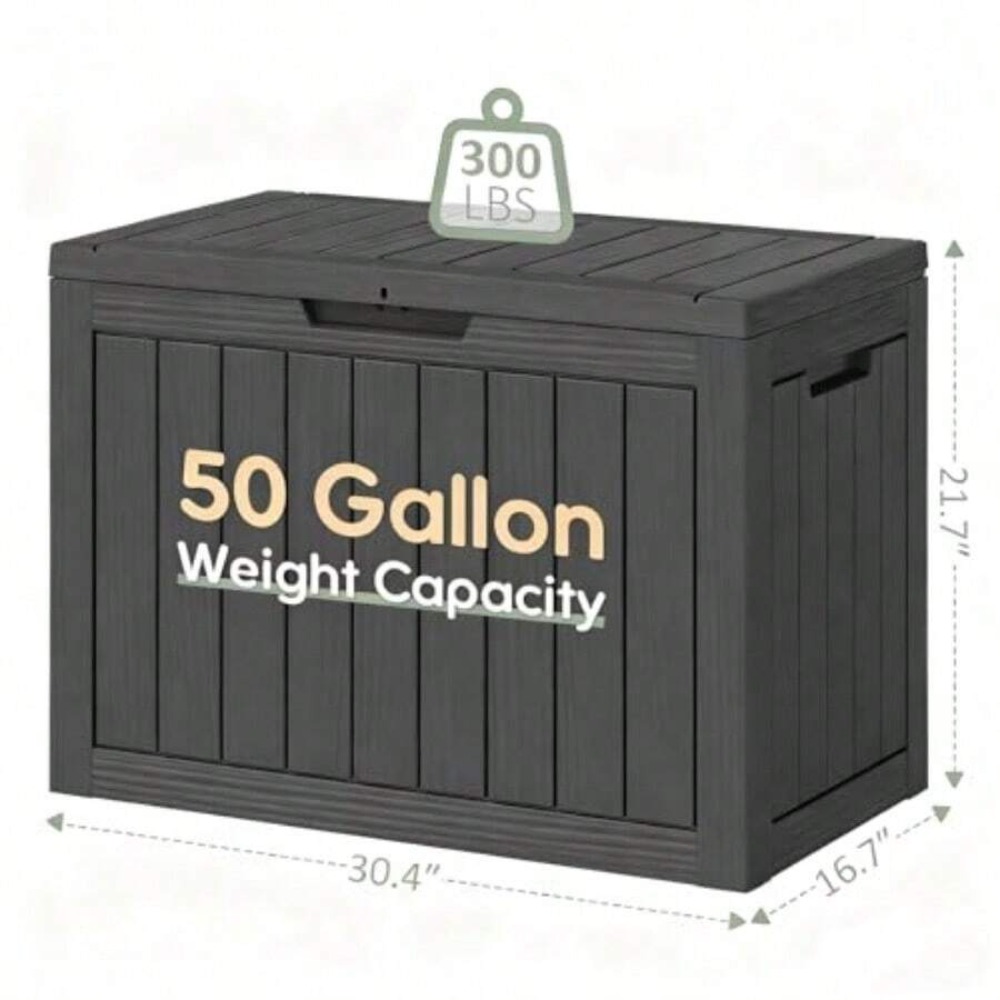 50 Gallon Outdoor Storage Box  - огляд і ціна Outdoor Furniture Cushion