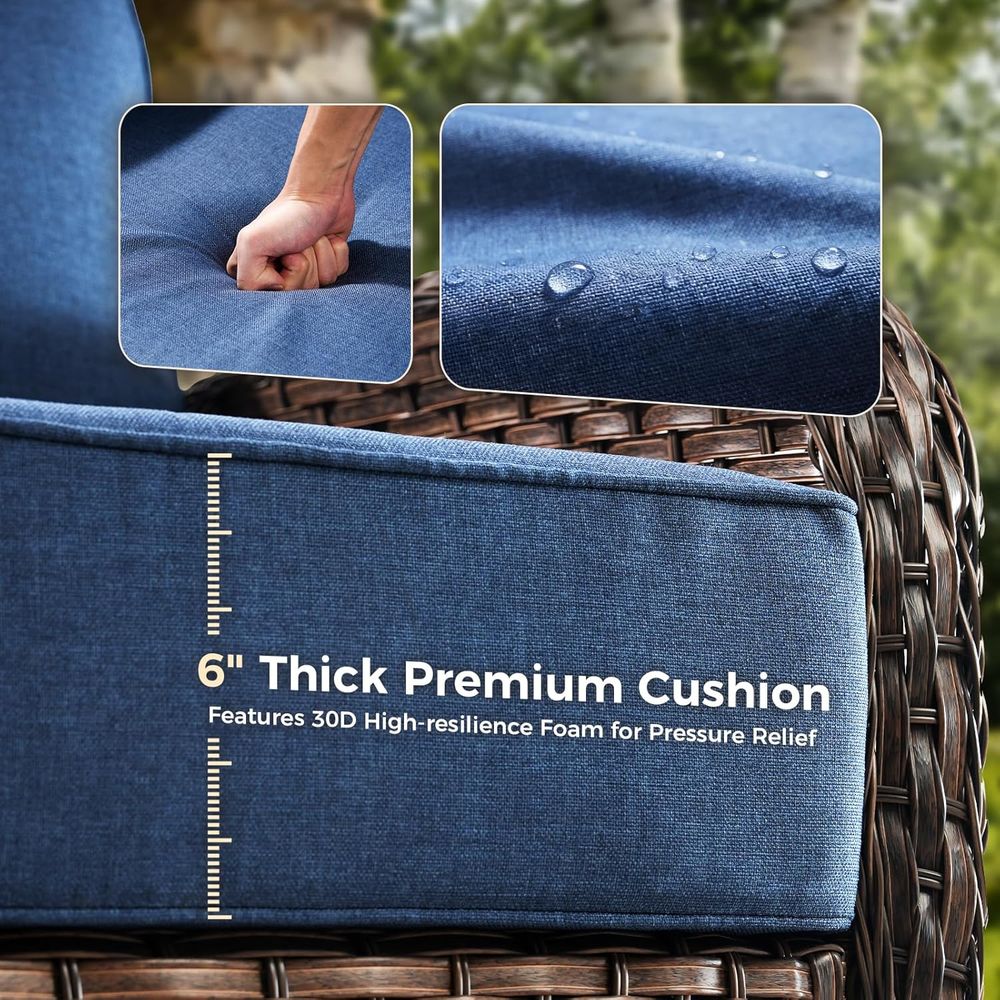 Outdoor Furniture Cushions, 6  - огляд і ціна Outdoor Furniture Fabric Waterproof