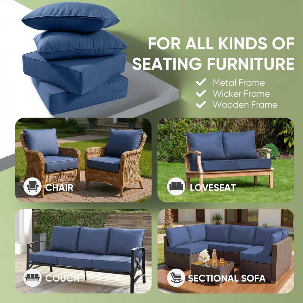 Outdoor Furniture Cushions, 6  - огляд і ціна Outdoor Furniture Fabric Waterproof